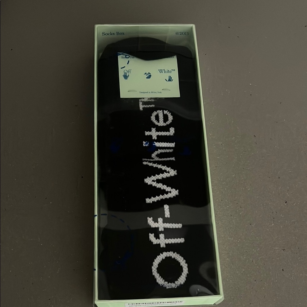 Off-White Black and White Socks Long